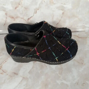 Sanitas  clogs multicolor tweed women's size 40
